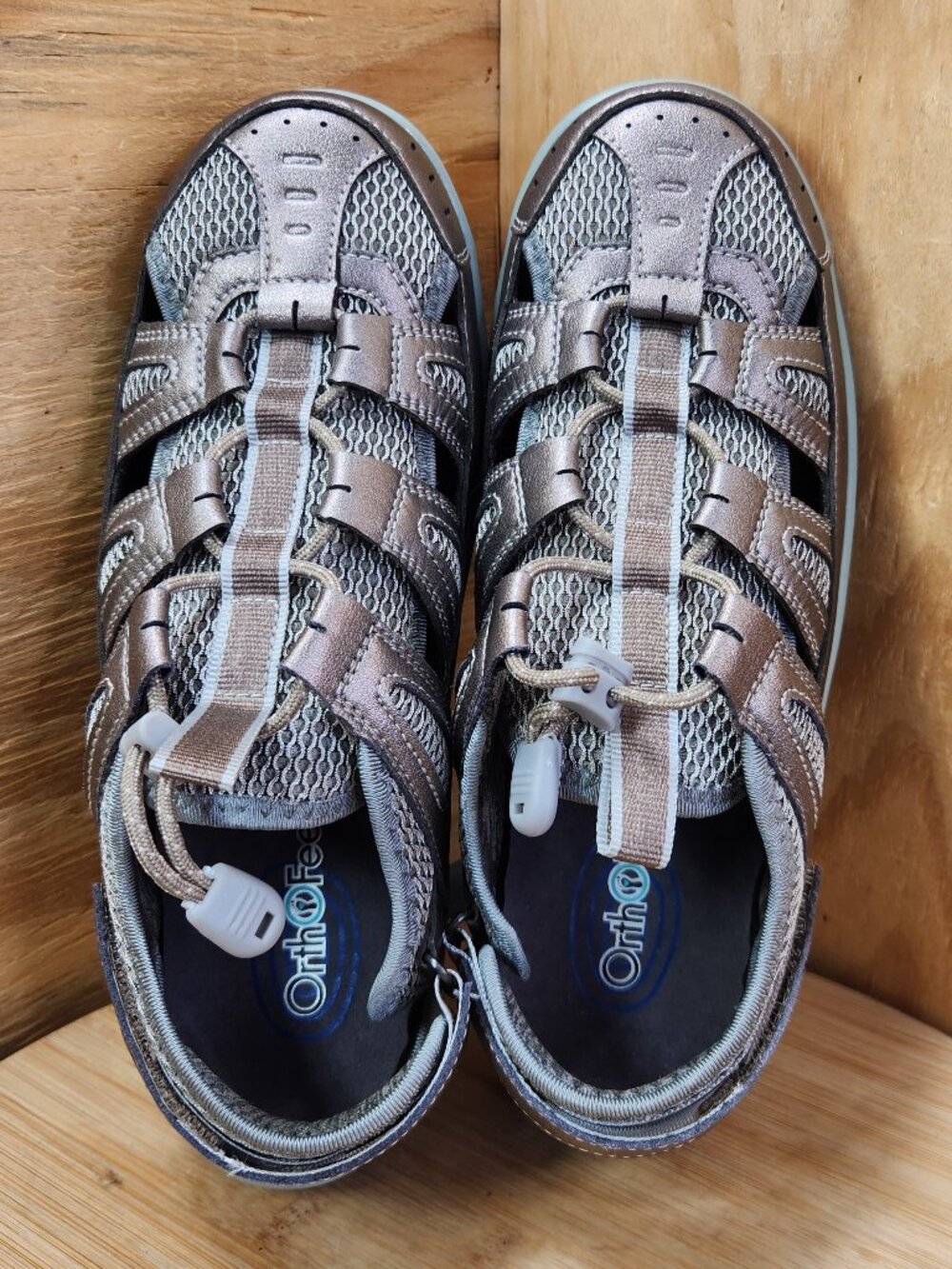 Orthofeet Verona 997 Women's Mesh Fisherman Sandals Size 8.5 (2E) Extra Wide - Picture 6 of 9